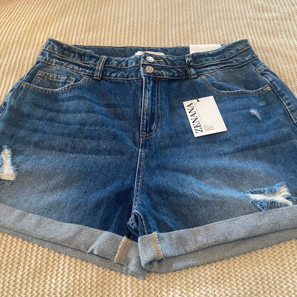Zenana Jean Shorts